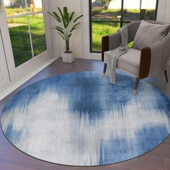 Blue Stripped Round Rug Manufacturers in Paramaribo